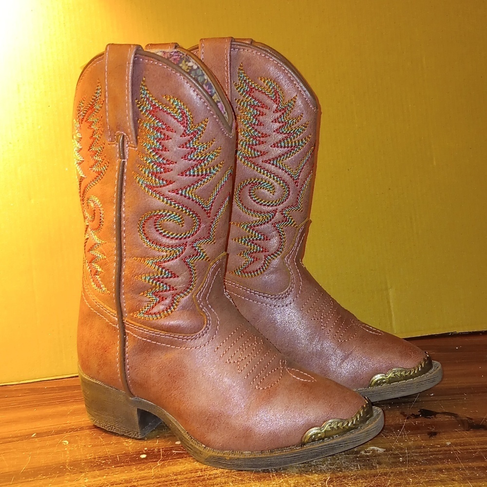 Dan Post Laredo pink kids 9D boots